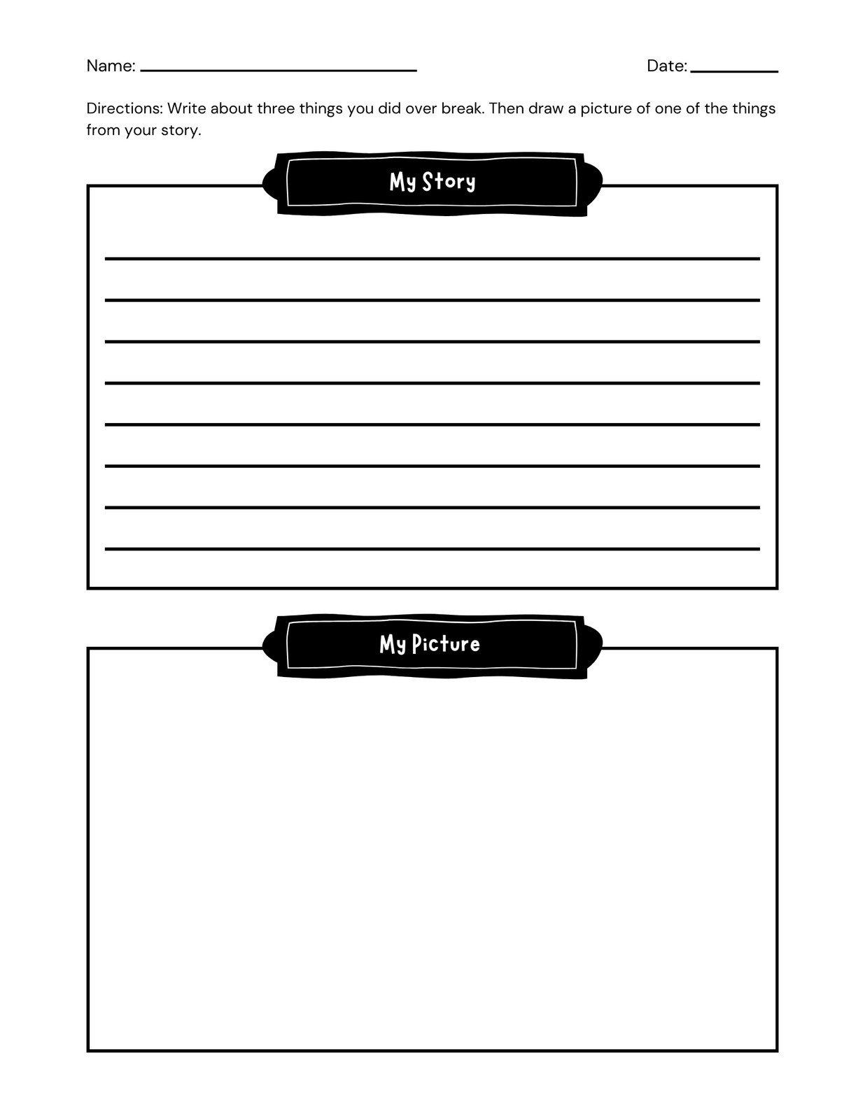 Free Printable High School Pre Writing Template