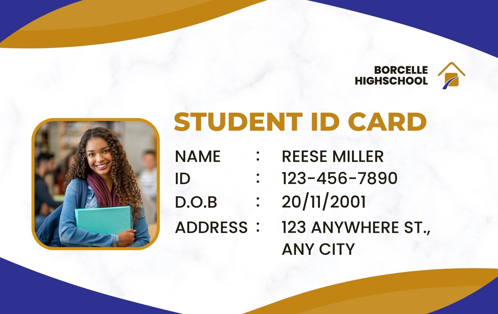 Free Customizable Professional ID Card Templates Canva Worksheets Library