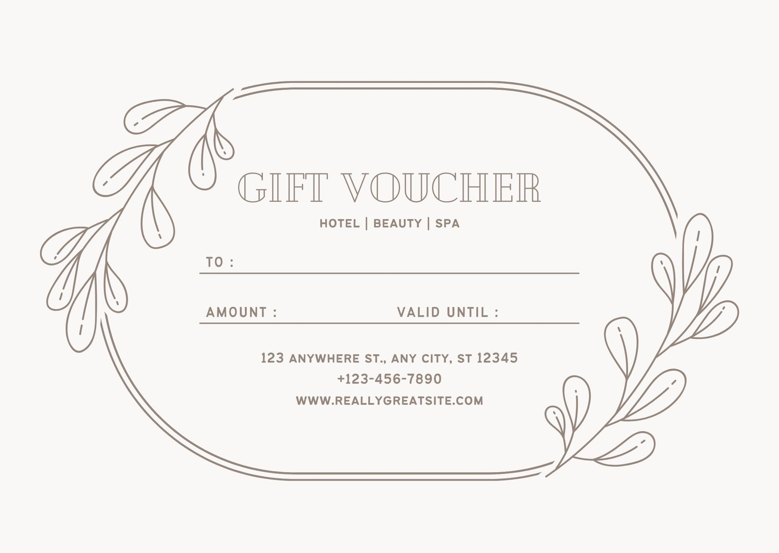 Free Printable Massage Gift Certificate Templates