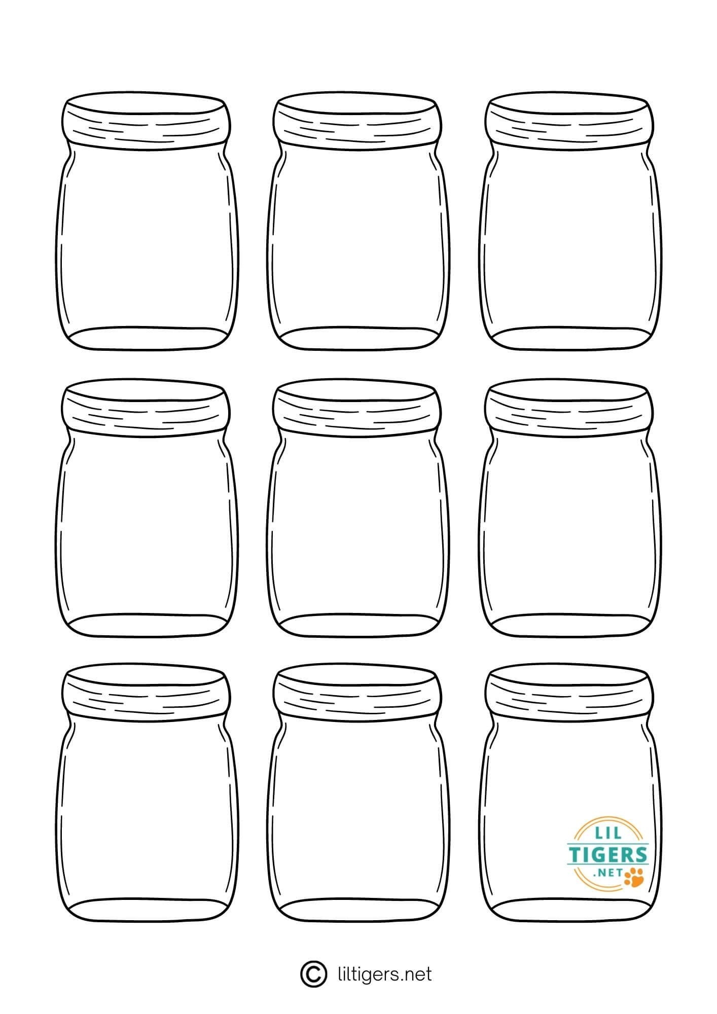 Free Printable Mason Jar Template Free Printable Mason Jar Template