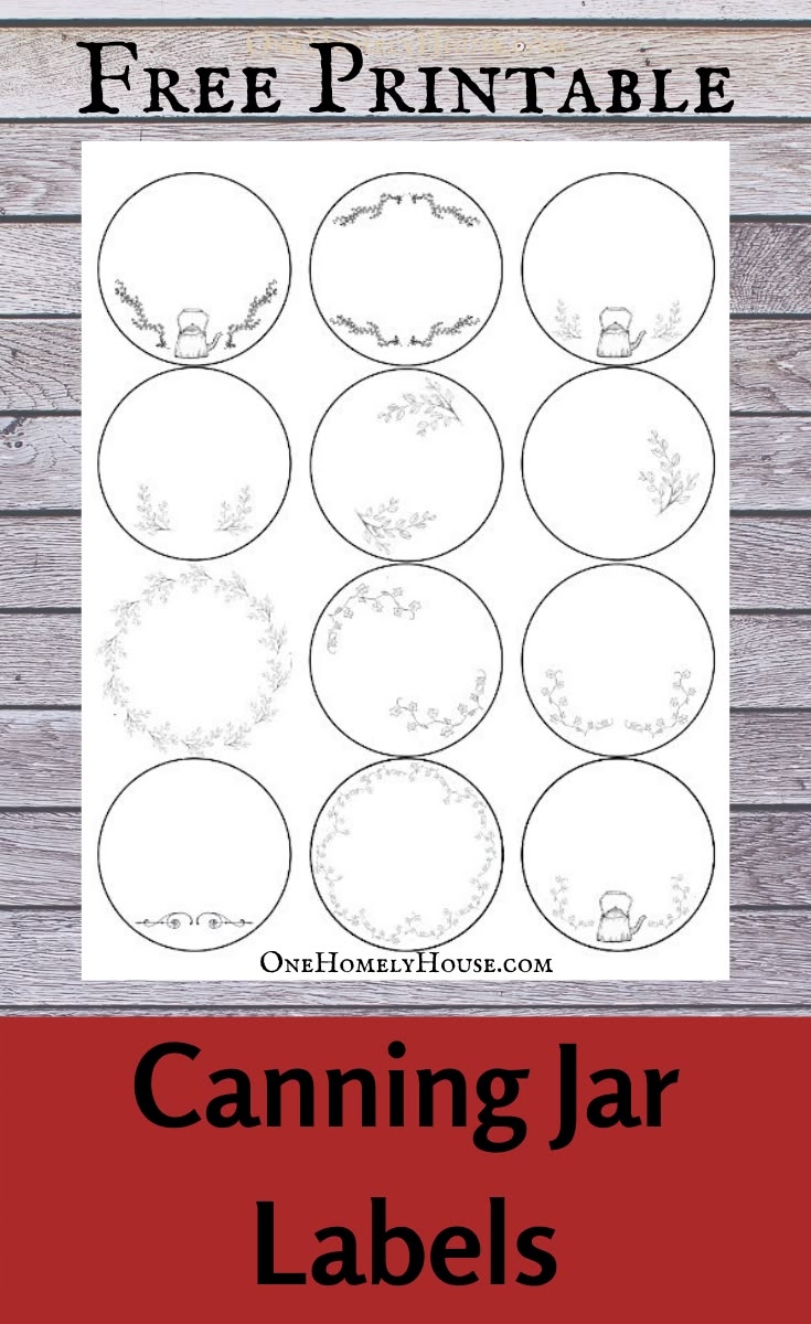 Free Printable Mason Jar Labels Template