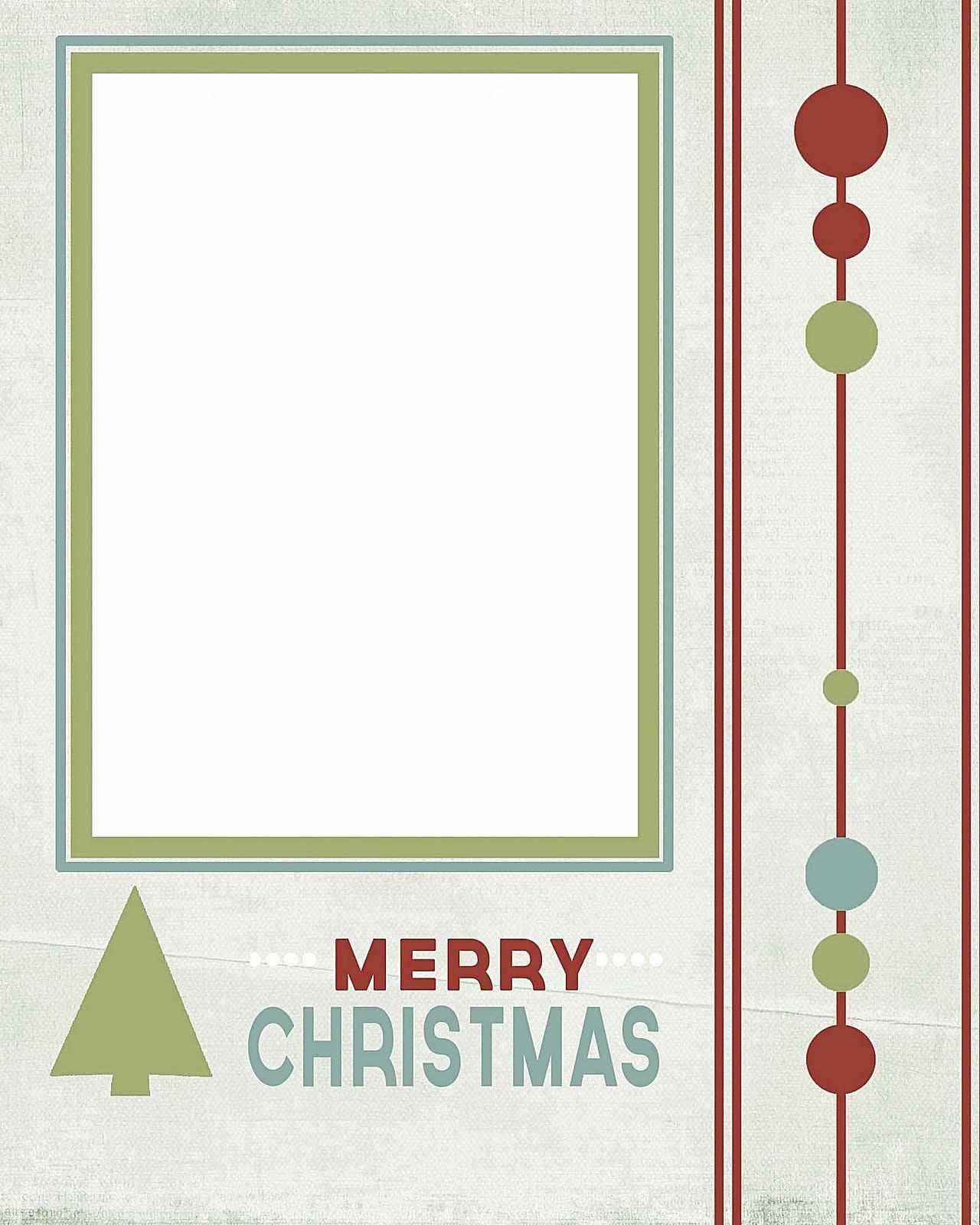 Free Printable Christmas Card Templates