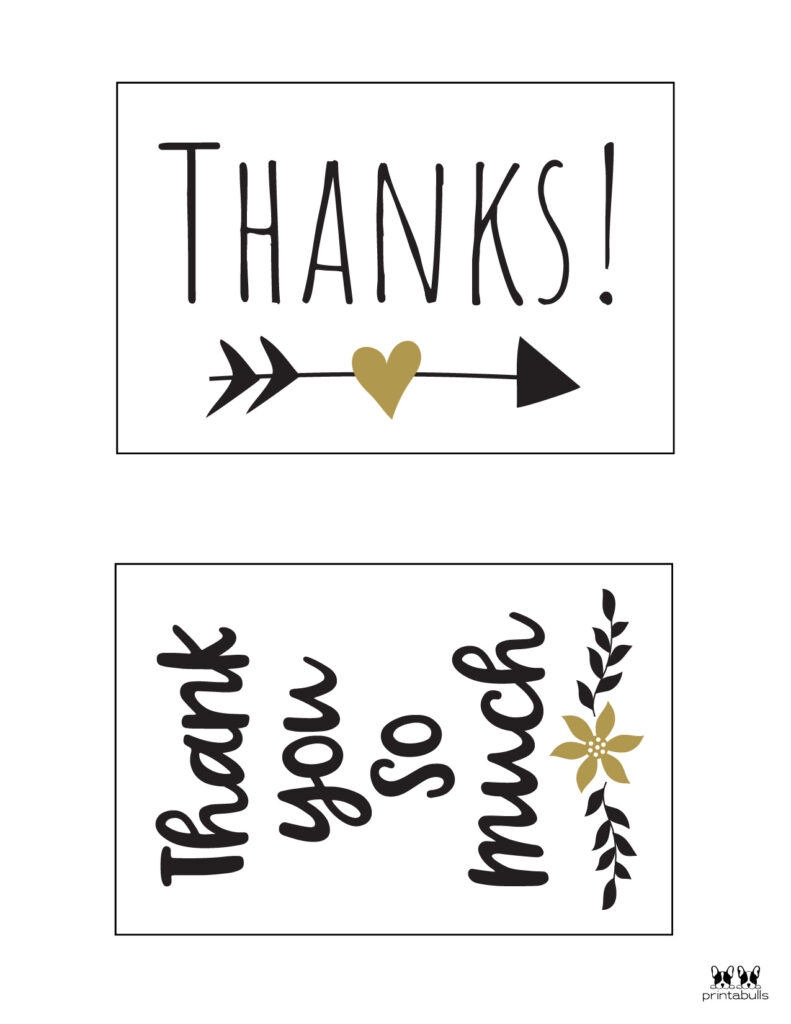 Thank You Note Templates Free Printable