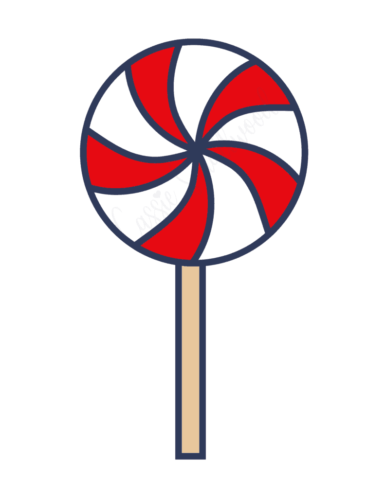 Free Printable Peppermint Candy Templates
