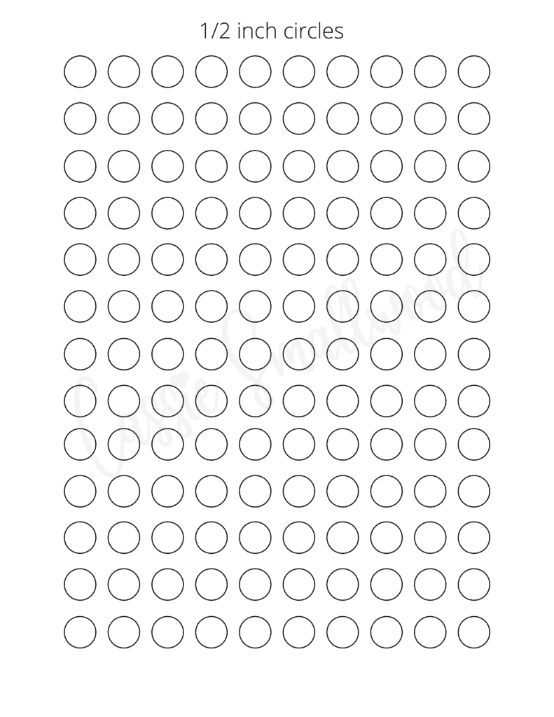 1.5 Inch Circle Templates Free Printable