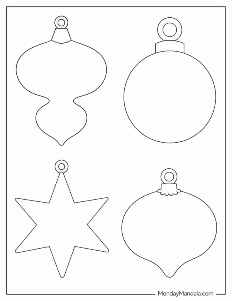 Christmas Ornament Templates Free Printable