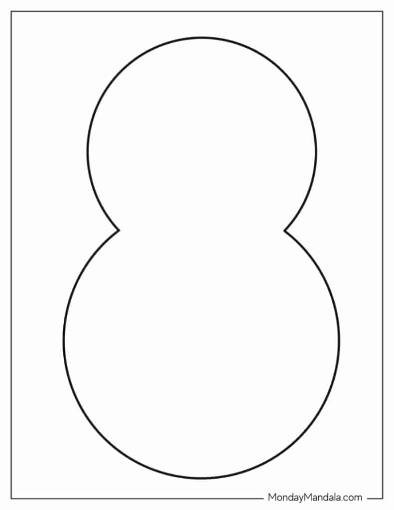 Free Printable Blank Snowman Templates