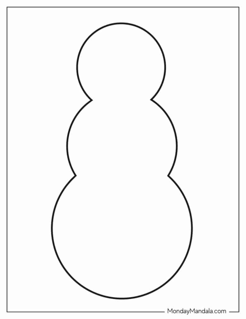 Free Printable Printable Snowman Templates