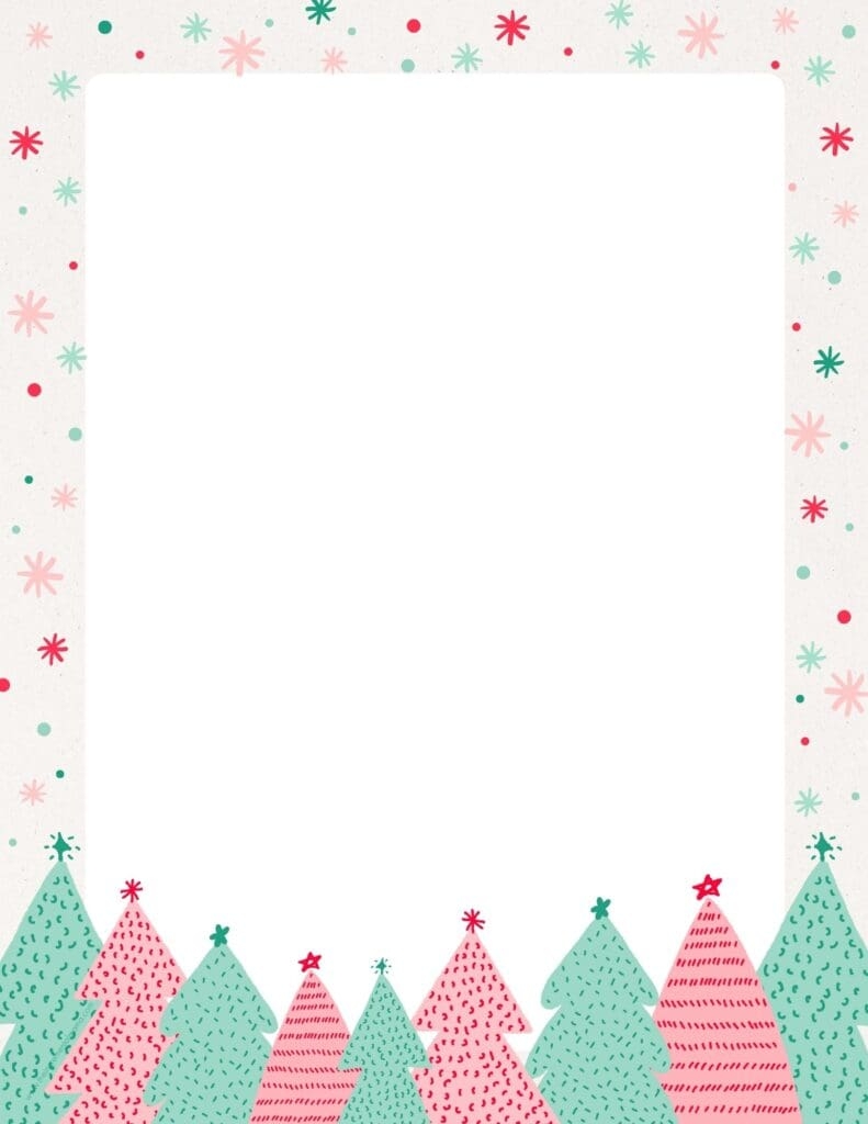 30 Free Printable Christmas Border Printable Templates The Incremental Mama