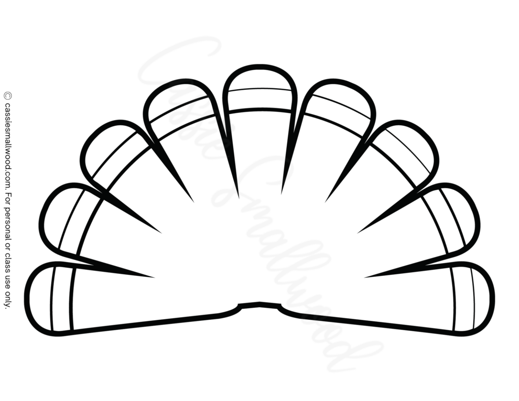 Free Printable Turkey Feather Templates