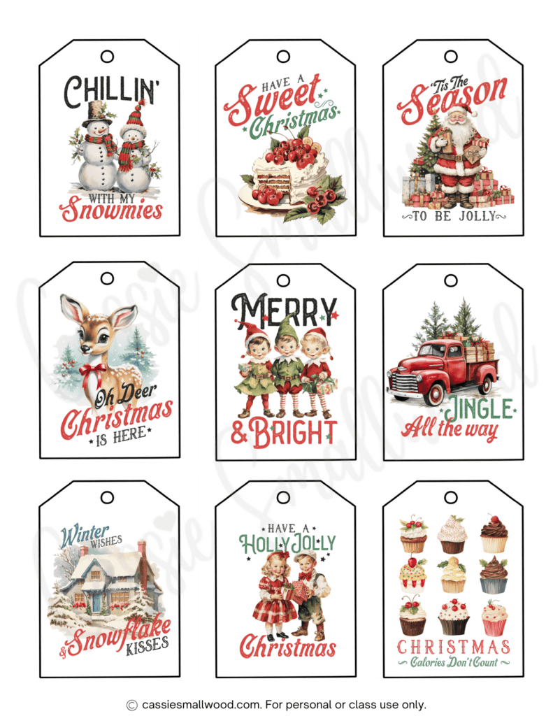 Free Christmas Tags Printable Templates