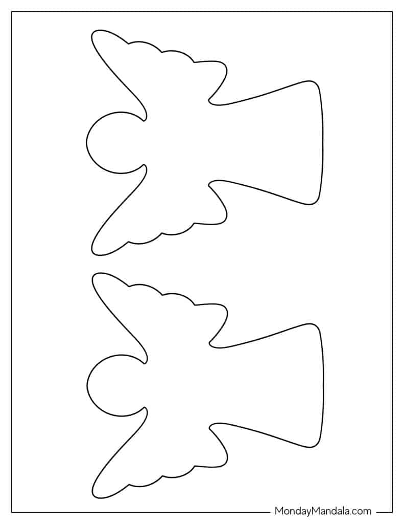 Cut Out Angel Templates Printable Free