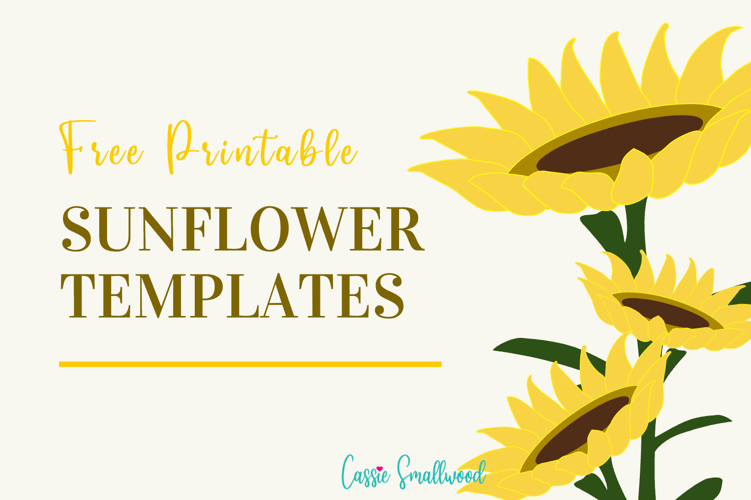 Free Printable Sunflower Petal Templates