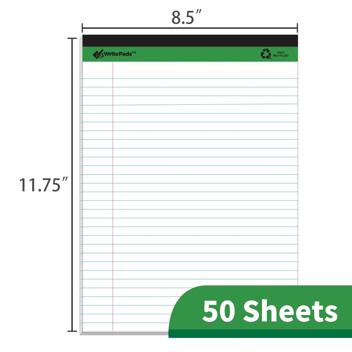 Free Printable Composition Lined 9.75X7.5 Paper Templates