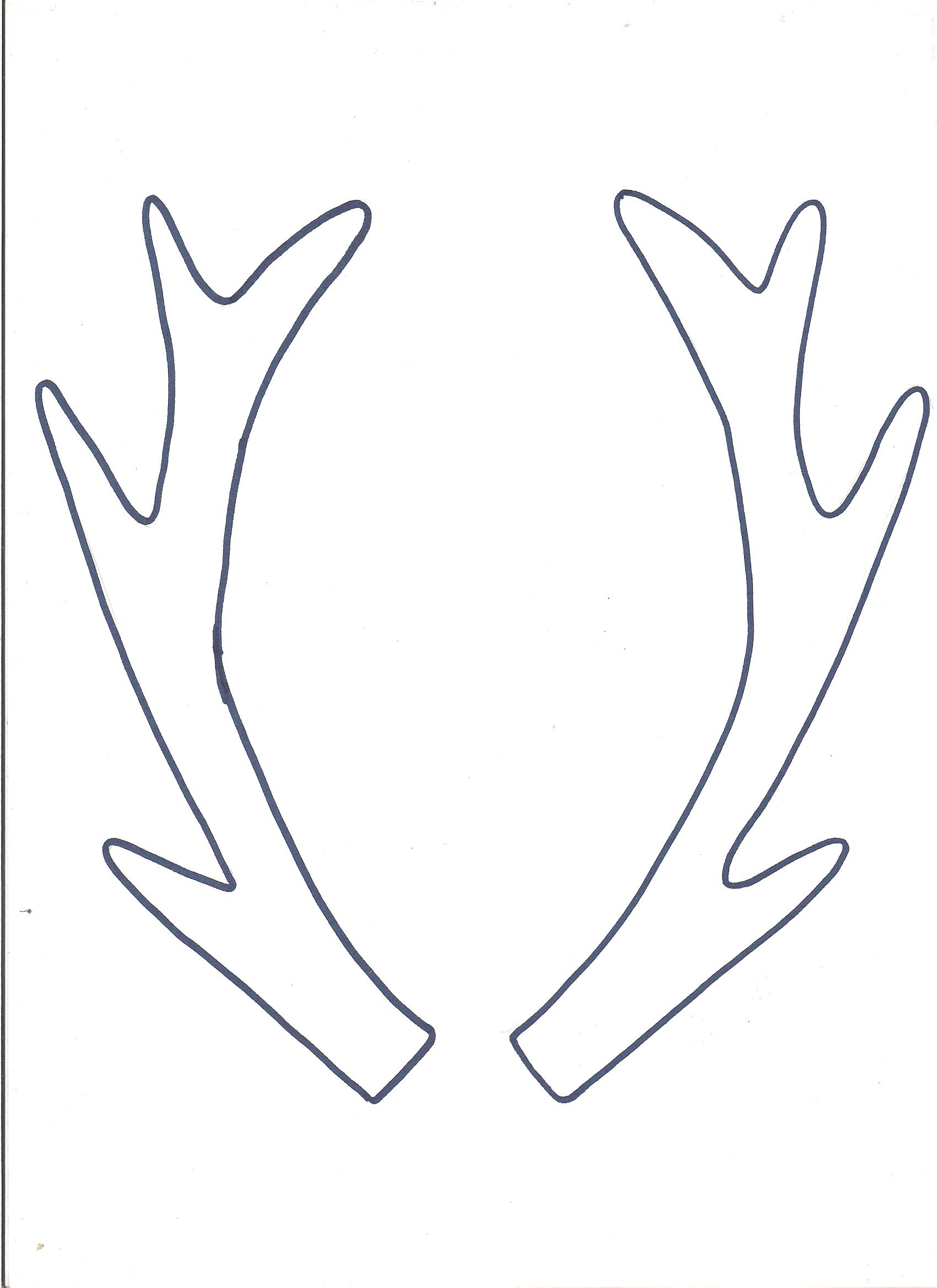 Reindeer Antlers Templates Free Printable Reindeer Antlers Templates Free Printable