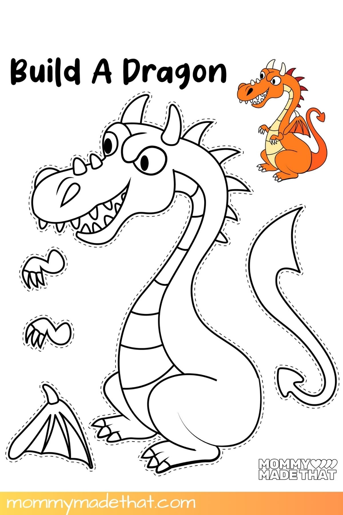 Free Printable Dragon Craft Templates