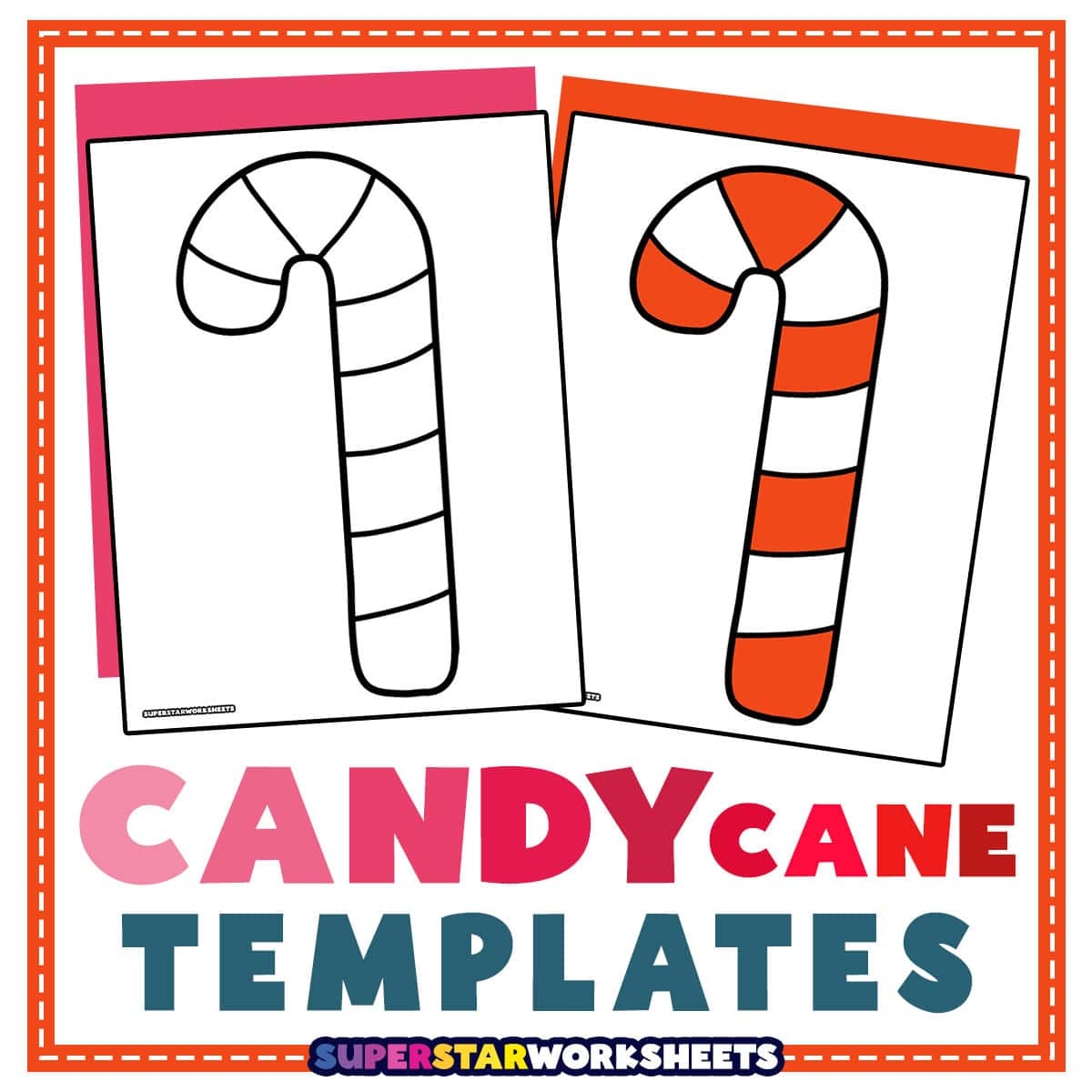 Free Candy Cane Templates Printable