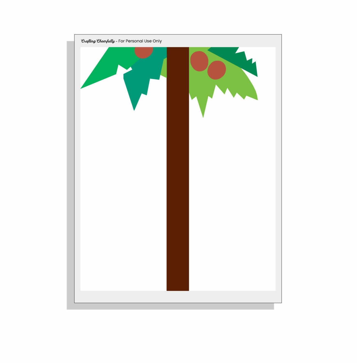 Free Printable Chicka Chicka Boom Boom Tree Templates