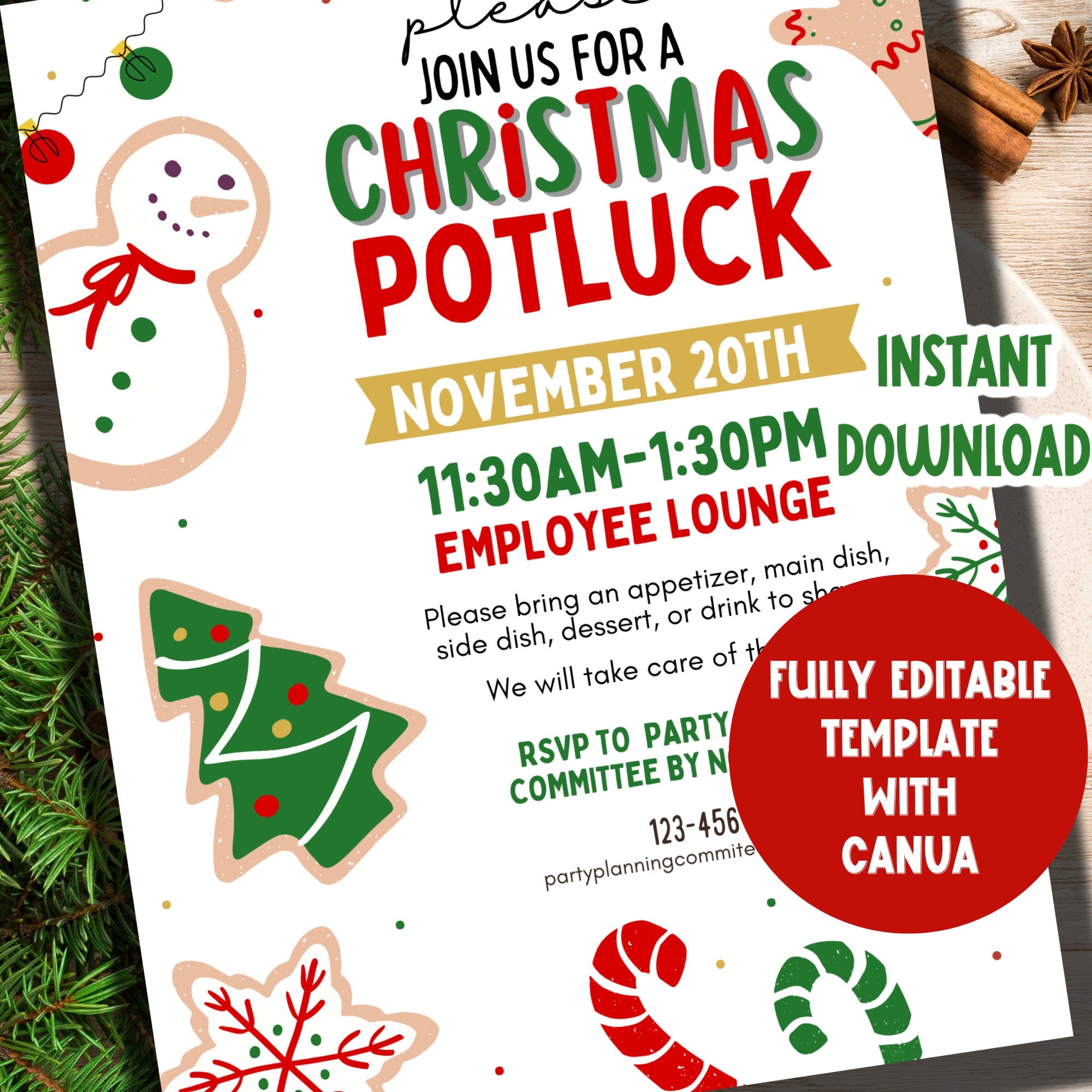 Christmas Potluck Invitation Templates Free Printable Christmas Potluck Invitation Templates Free Printable