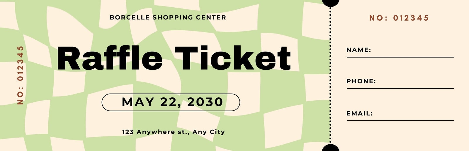 Free Printable Raffle Ticket Templates