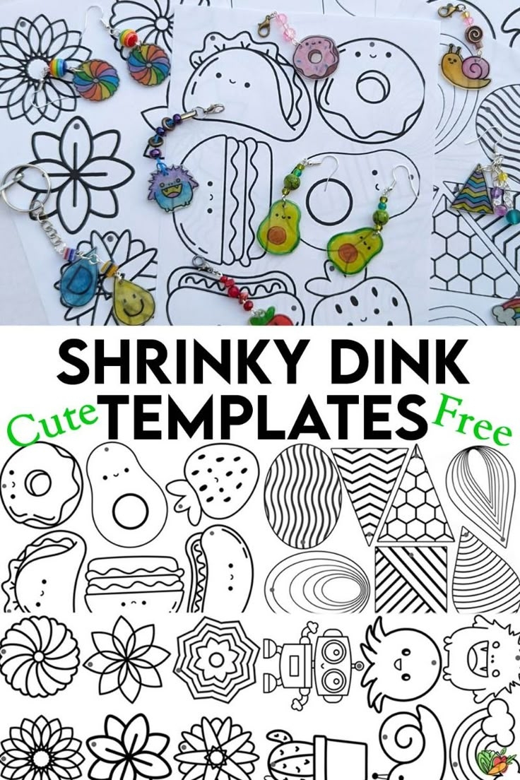 Cute Shrinky Dink Templates Free Printables