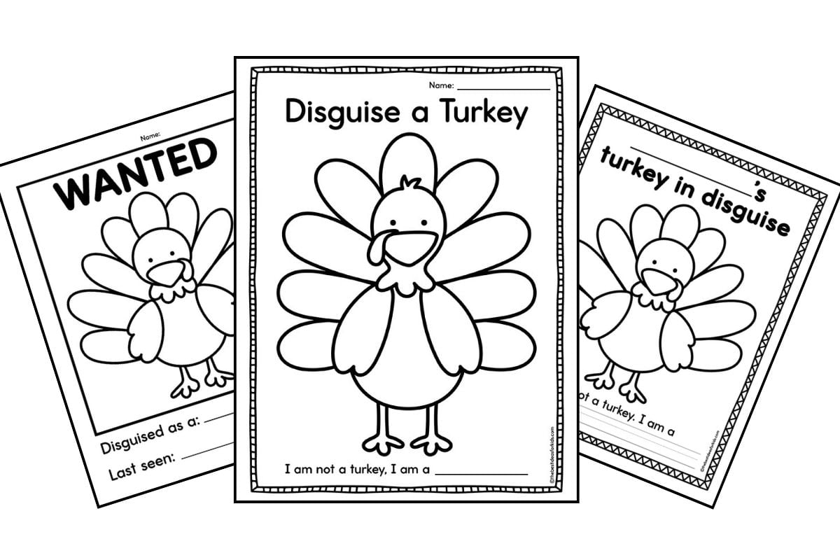 Free Printable Turkey Disguise Templates
