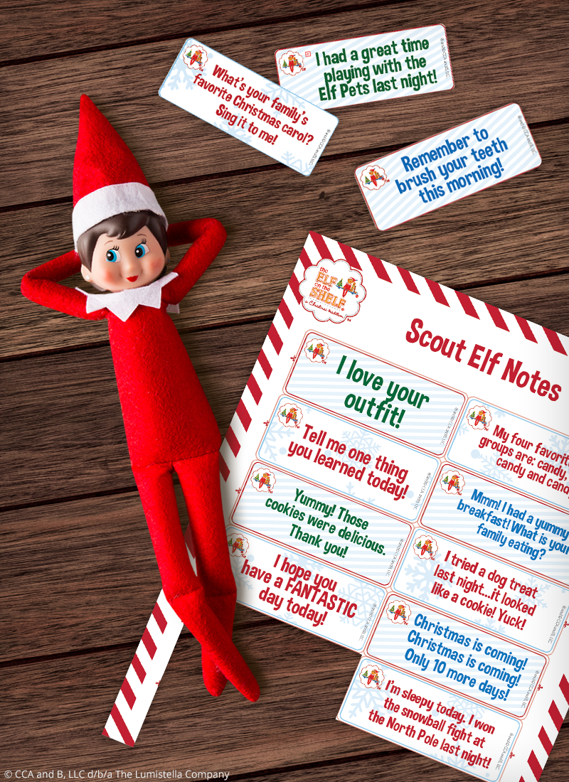 Download Free Printable Elf On The Shelf Notes The Elf On The Shelf