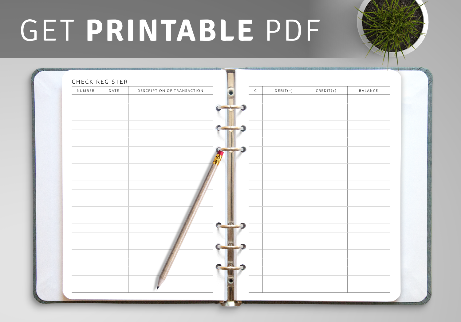 Free Printable Checkbook Register Templates