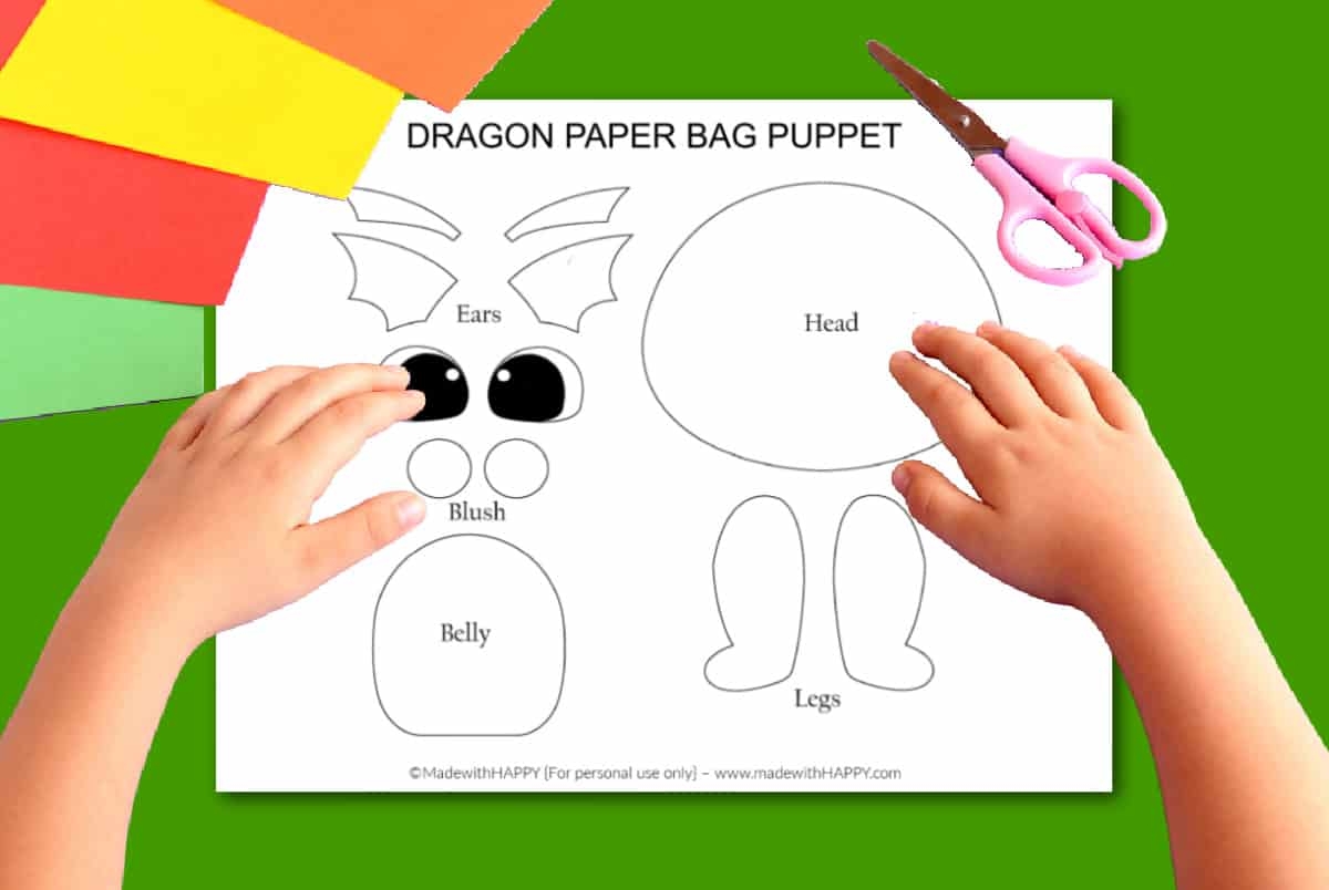 Free Printable Dragon Puppet Templates