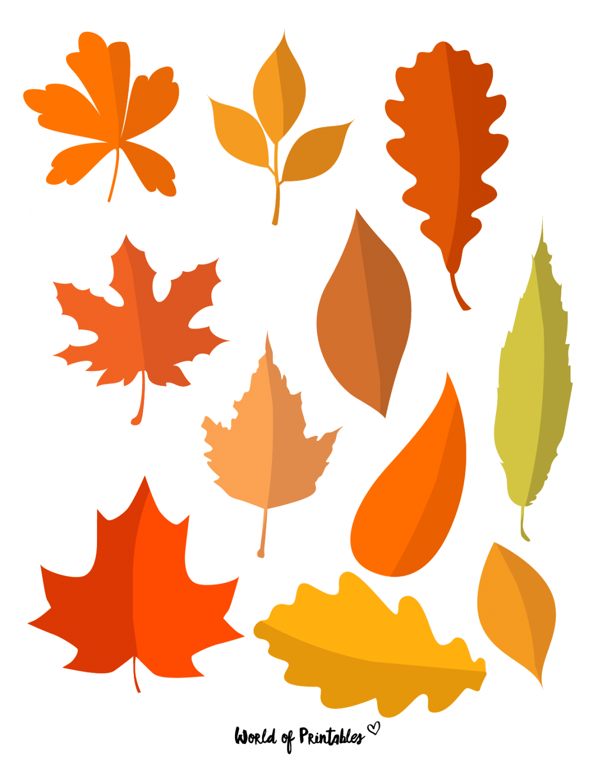 Free Printable Autumn Leaves Templates