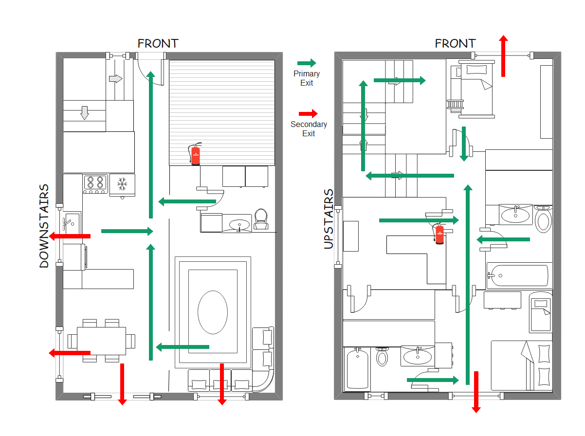 Free Printable Fire Escape Plan Templates