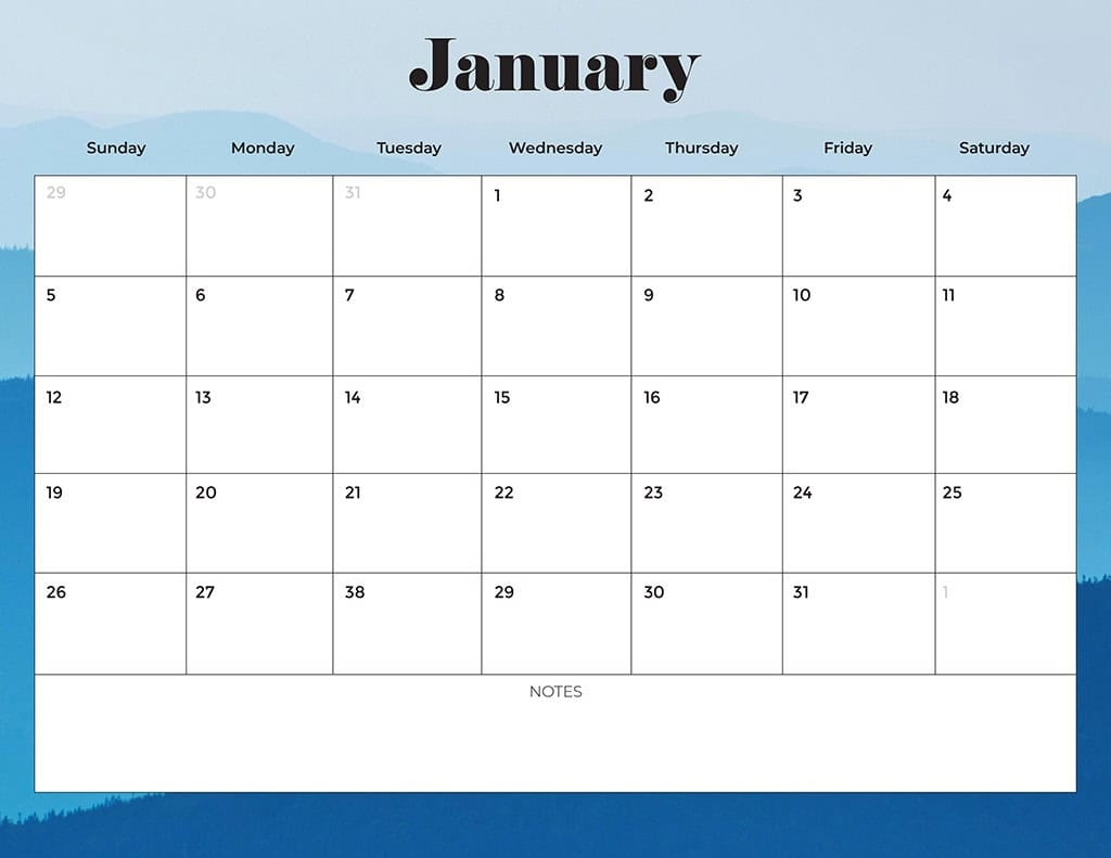Free Printable Calendar Templates 2025