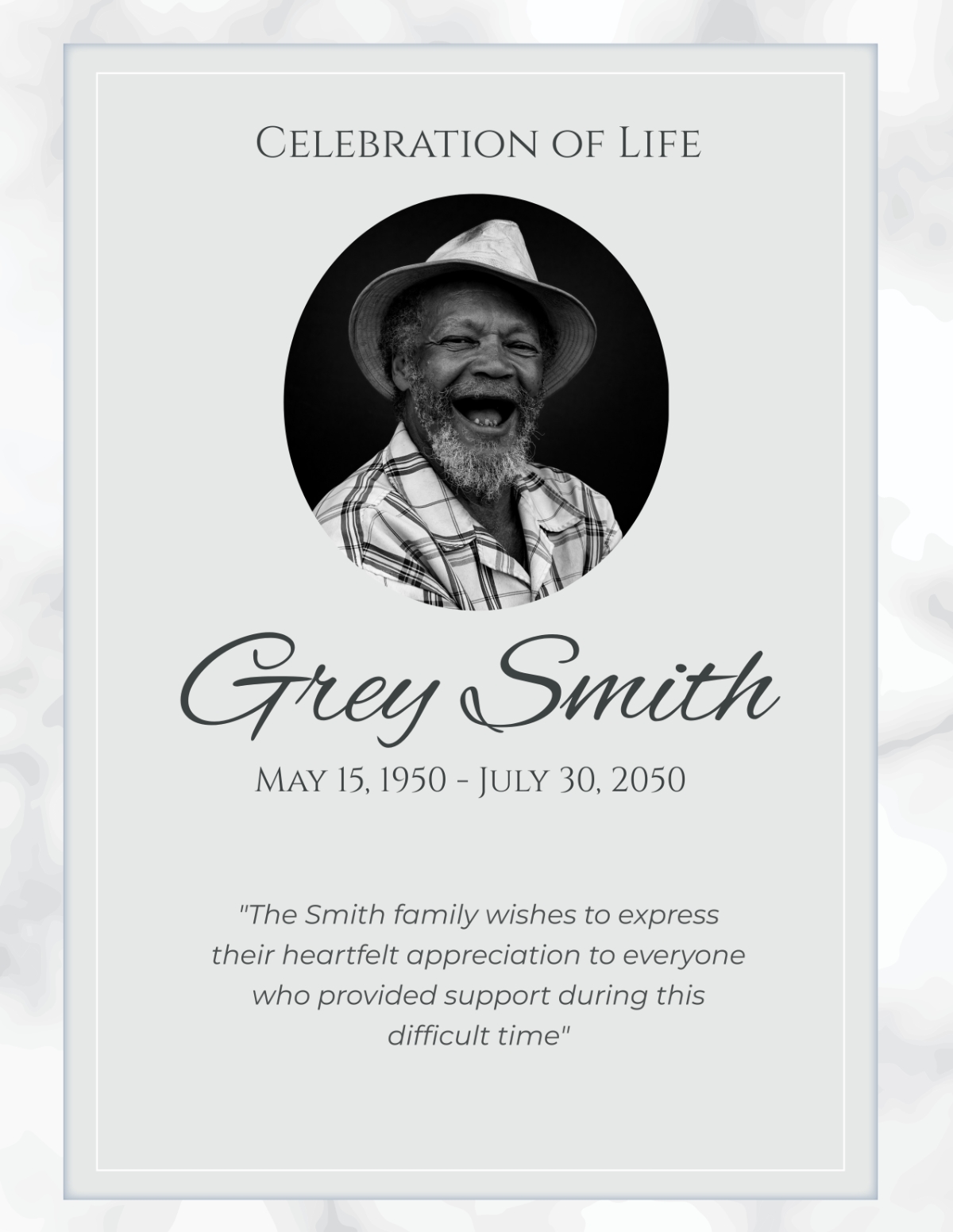 Free Printable Celebration Of Life Program Templates