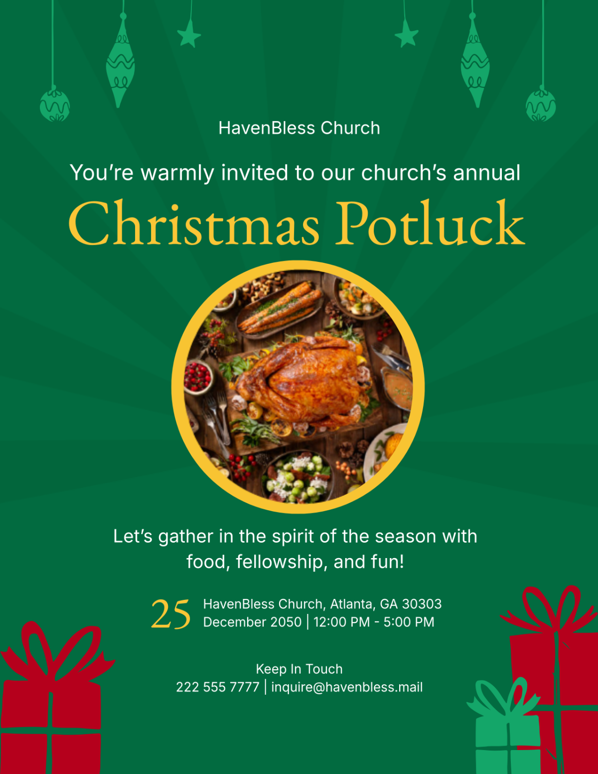 Free Christmas Potluck Flyer Template To Edit Online Free Christmas Potluck Flyer Template To Edit Online