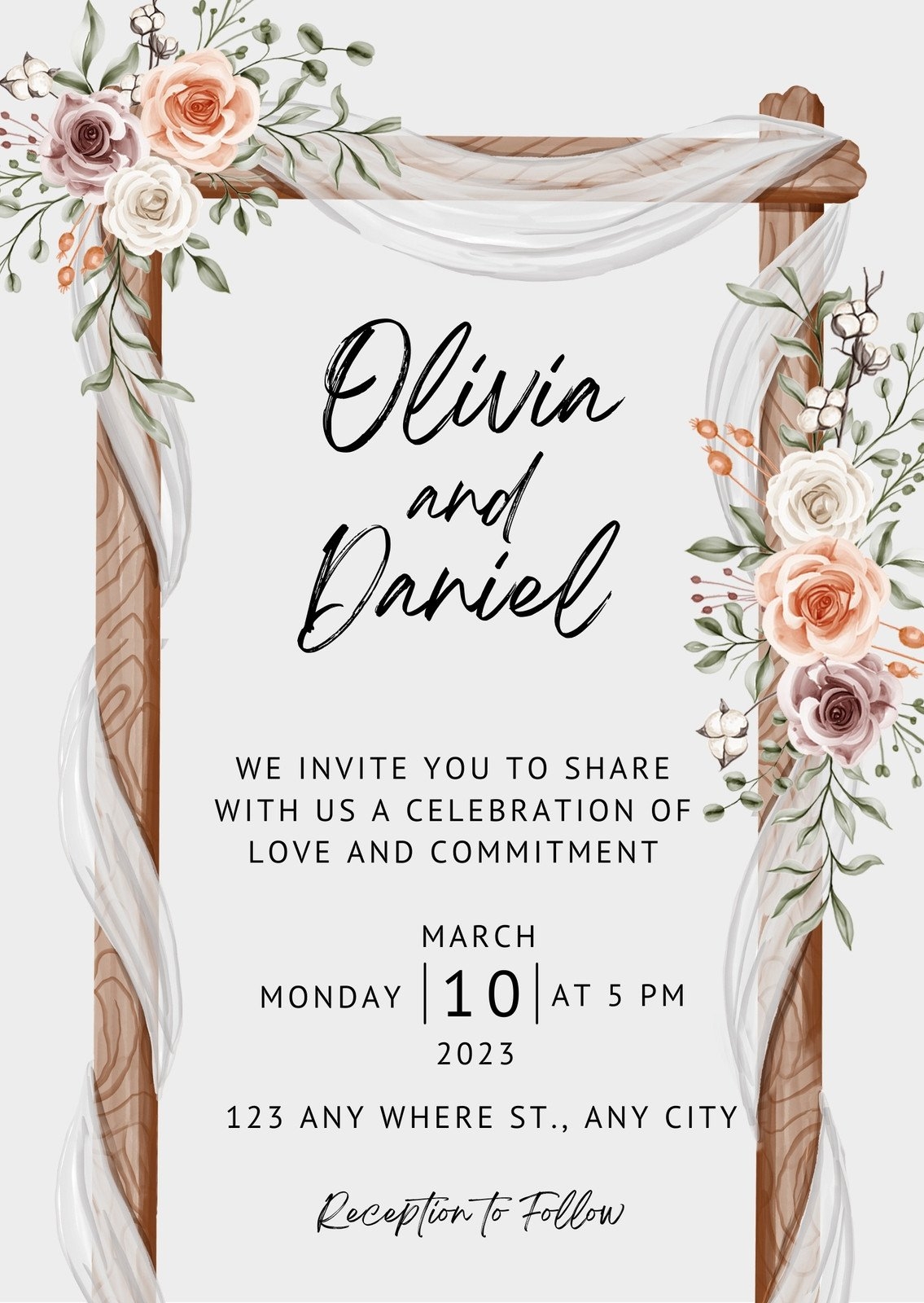 Free Printable Wedding Card Templates