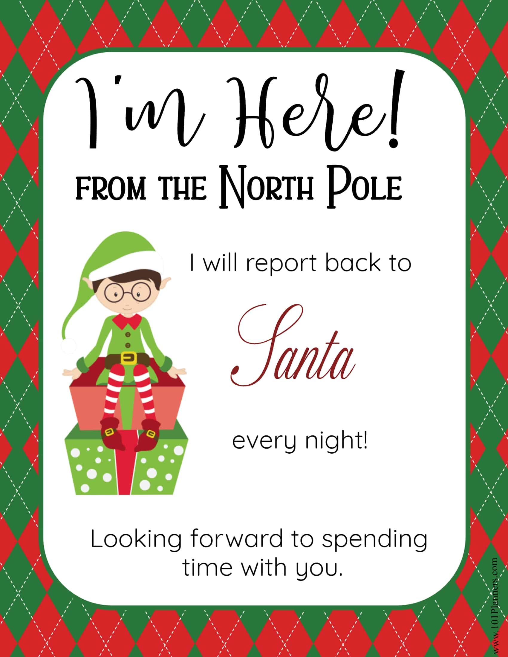 Elf On The Shelf Templates Printable Free