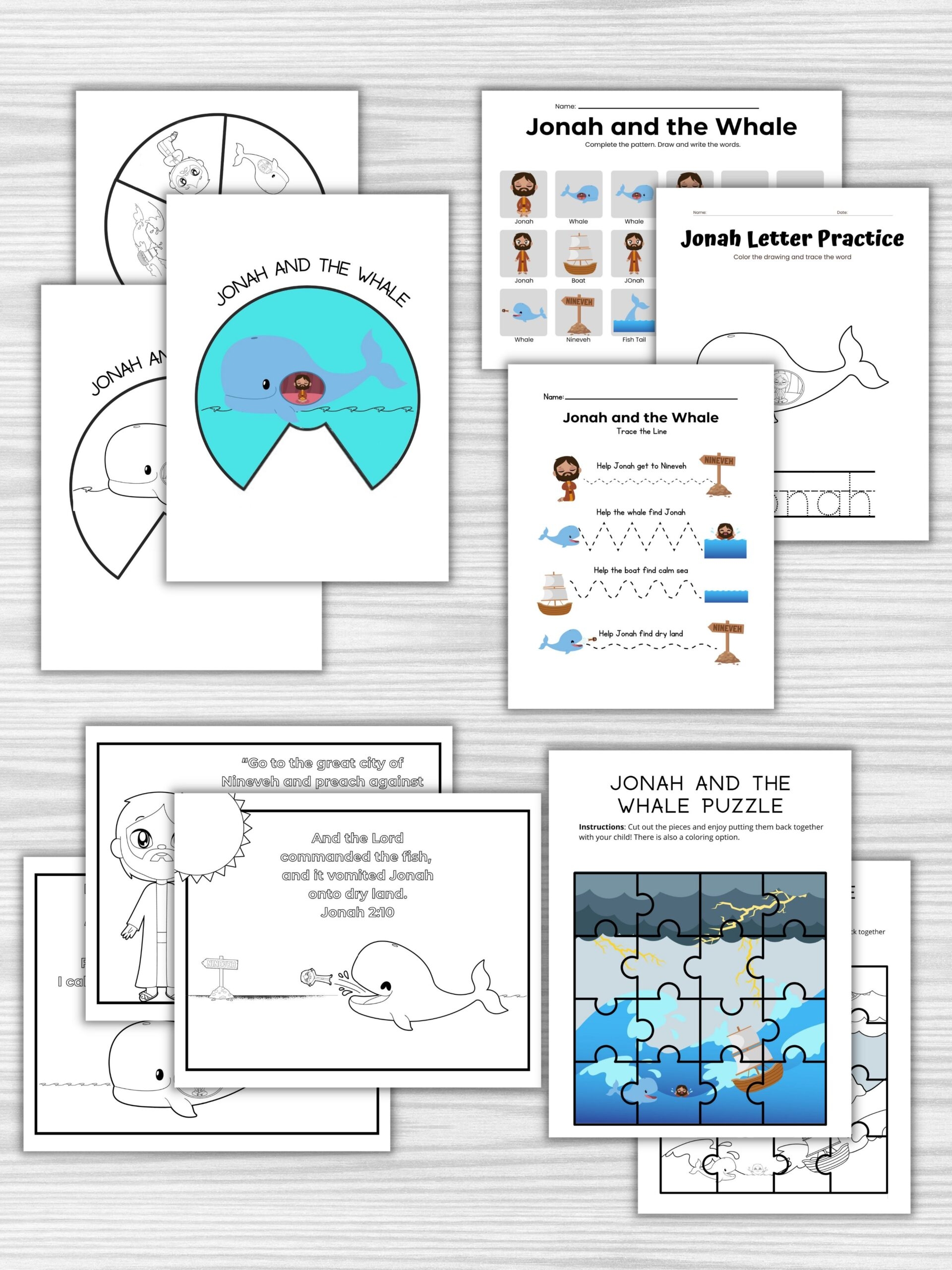 Free Printable Jonah And The Whale Craft Templates