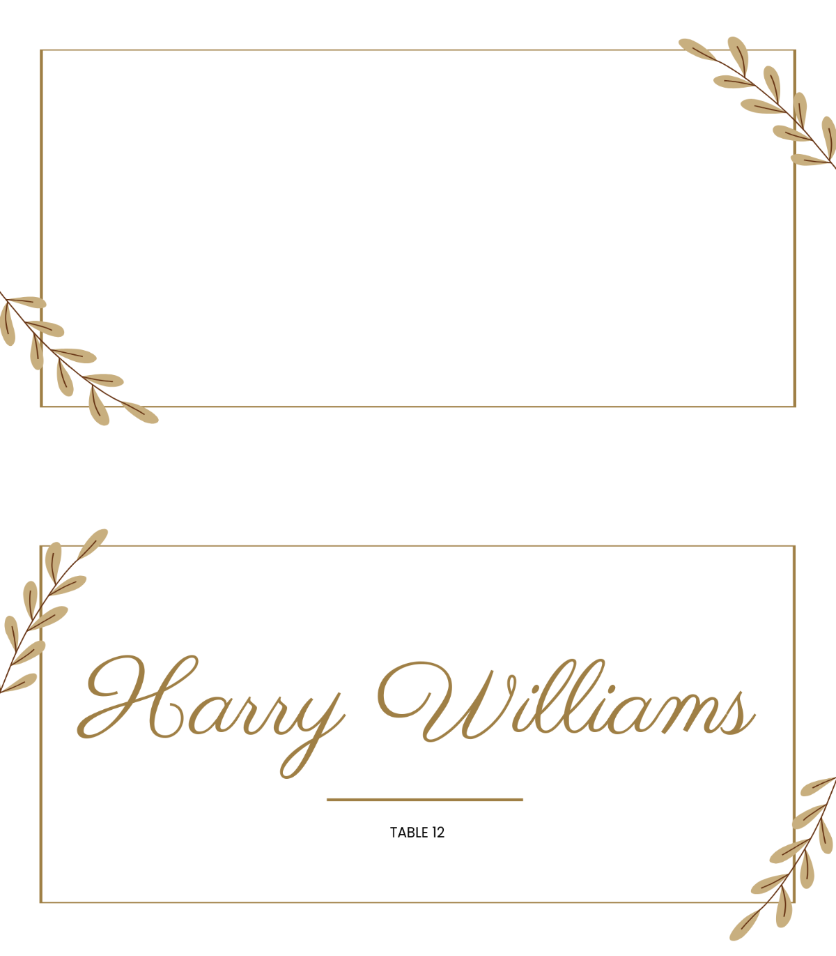 Free Printable Place Cards Templates