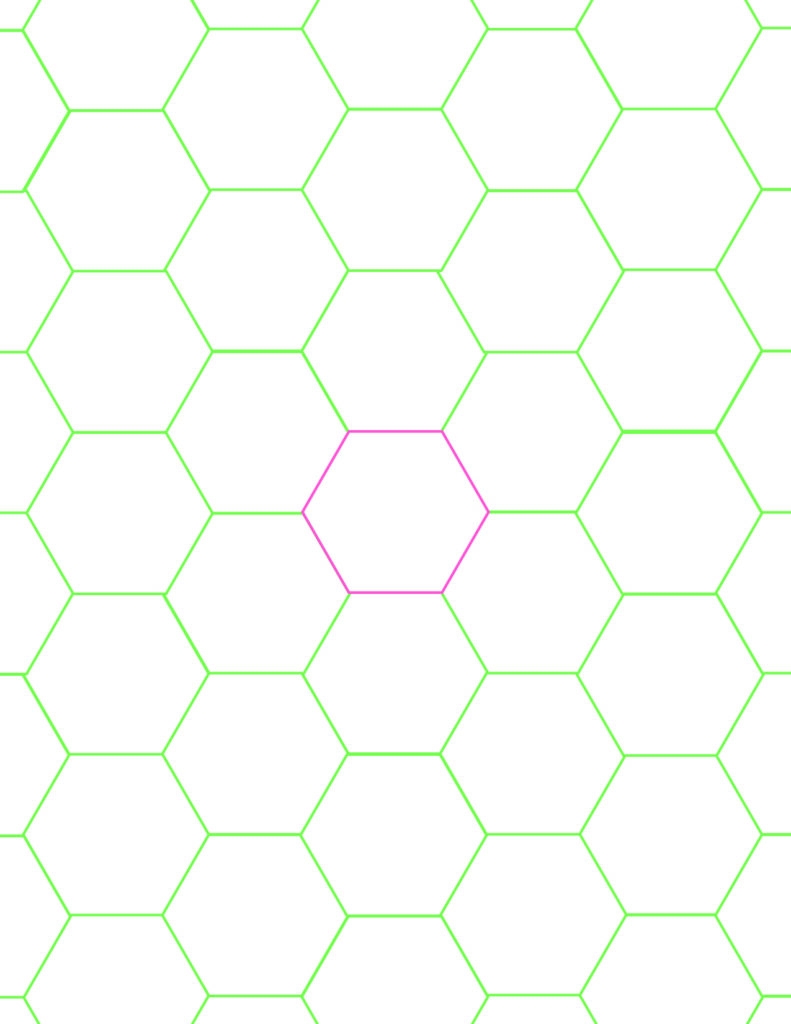 Full Page Free Printable Hexagon Templates For Quilting