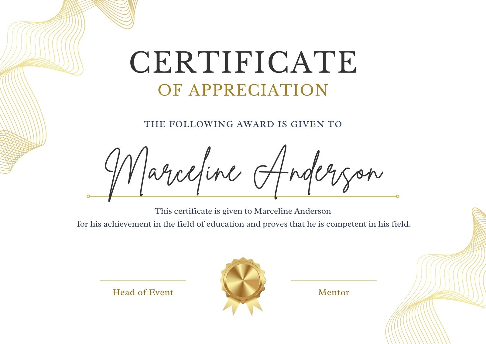 Free Printable And Customizable Award Certificate Templates Canva