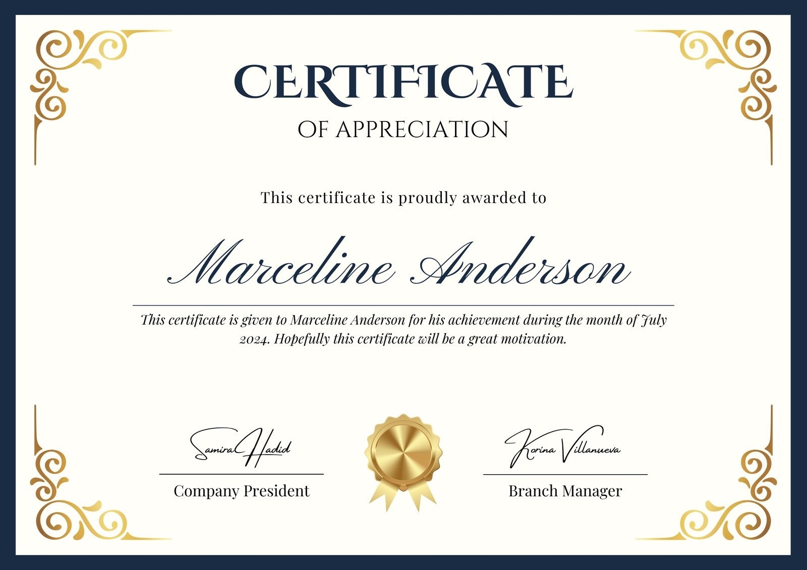 Free Printable Award Certificate Templates