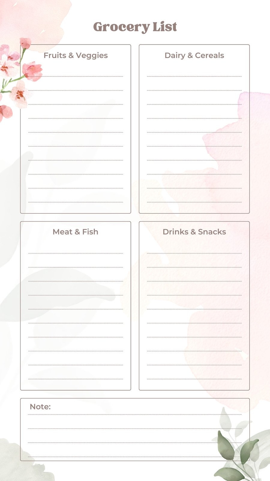 Shopping List Templates Free Printable Shopping List Templates Free Printable