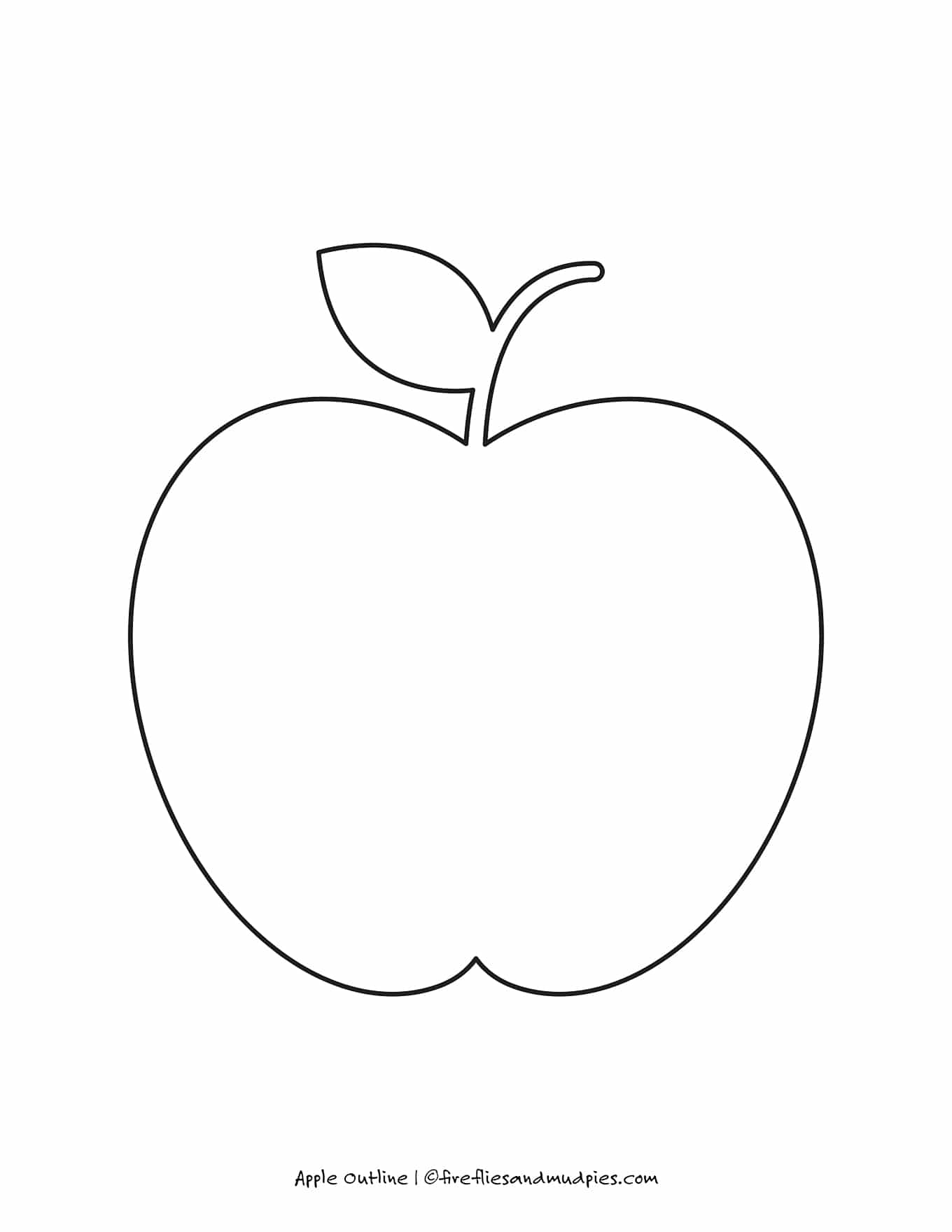 Free Printable Small Apple Templates
