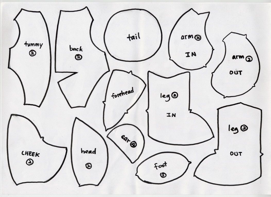 Free Printable Teddy Bear Templates