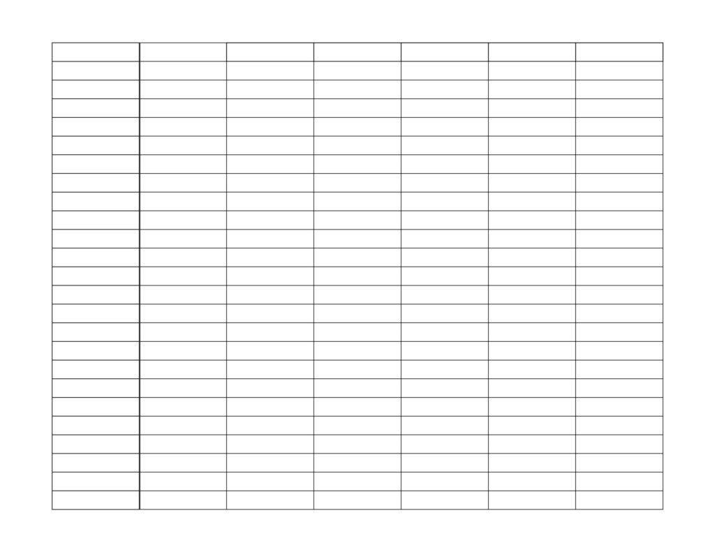 Free Printable Blank Spreadsheet Templates PDF Included Printables Hub Free Printable Blank Spreadsheet Templates PDF Included Printables Hub