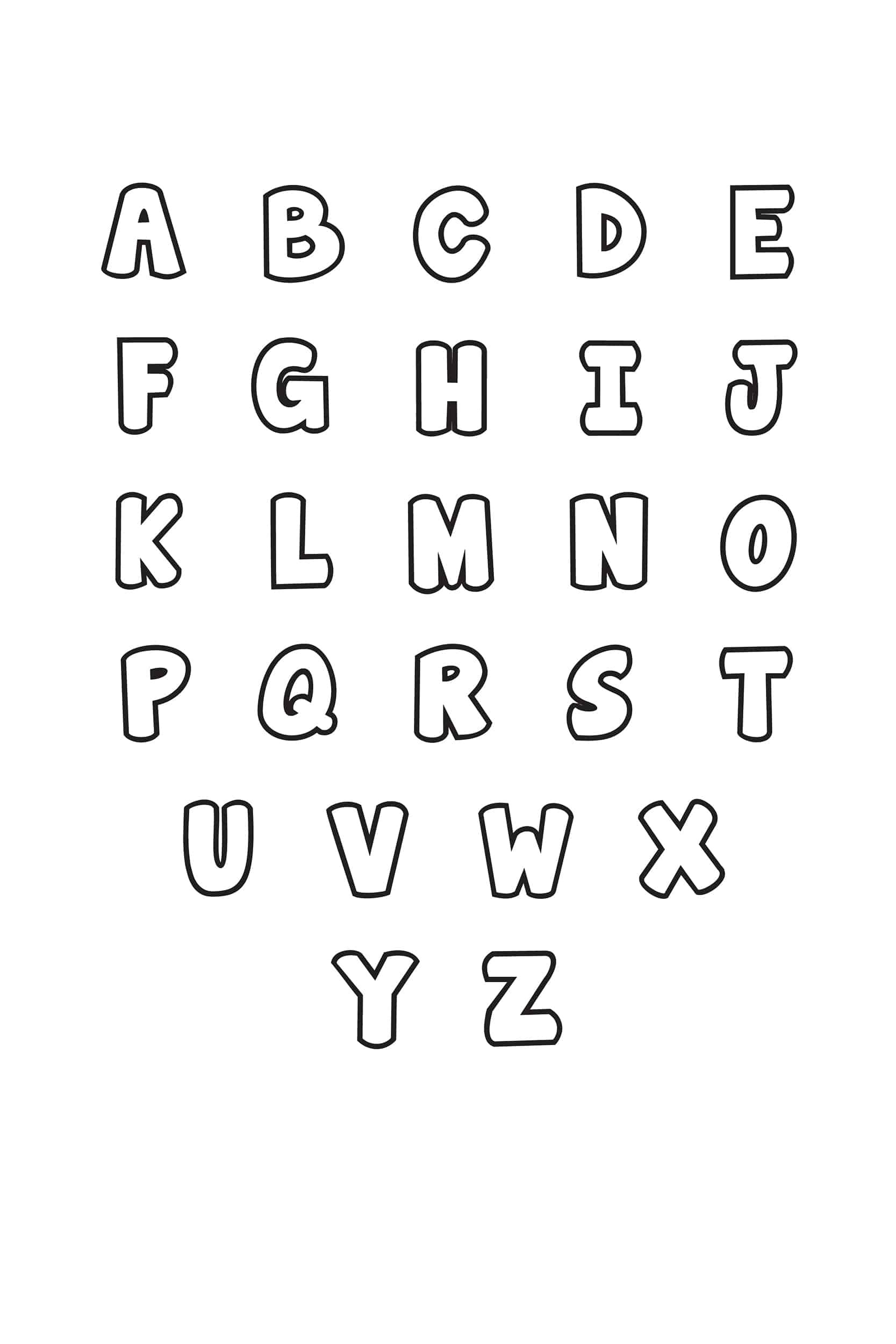 Free Printable Alphabet Letter Templates