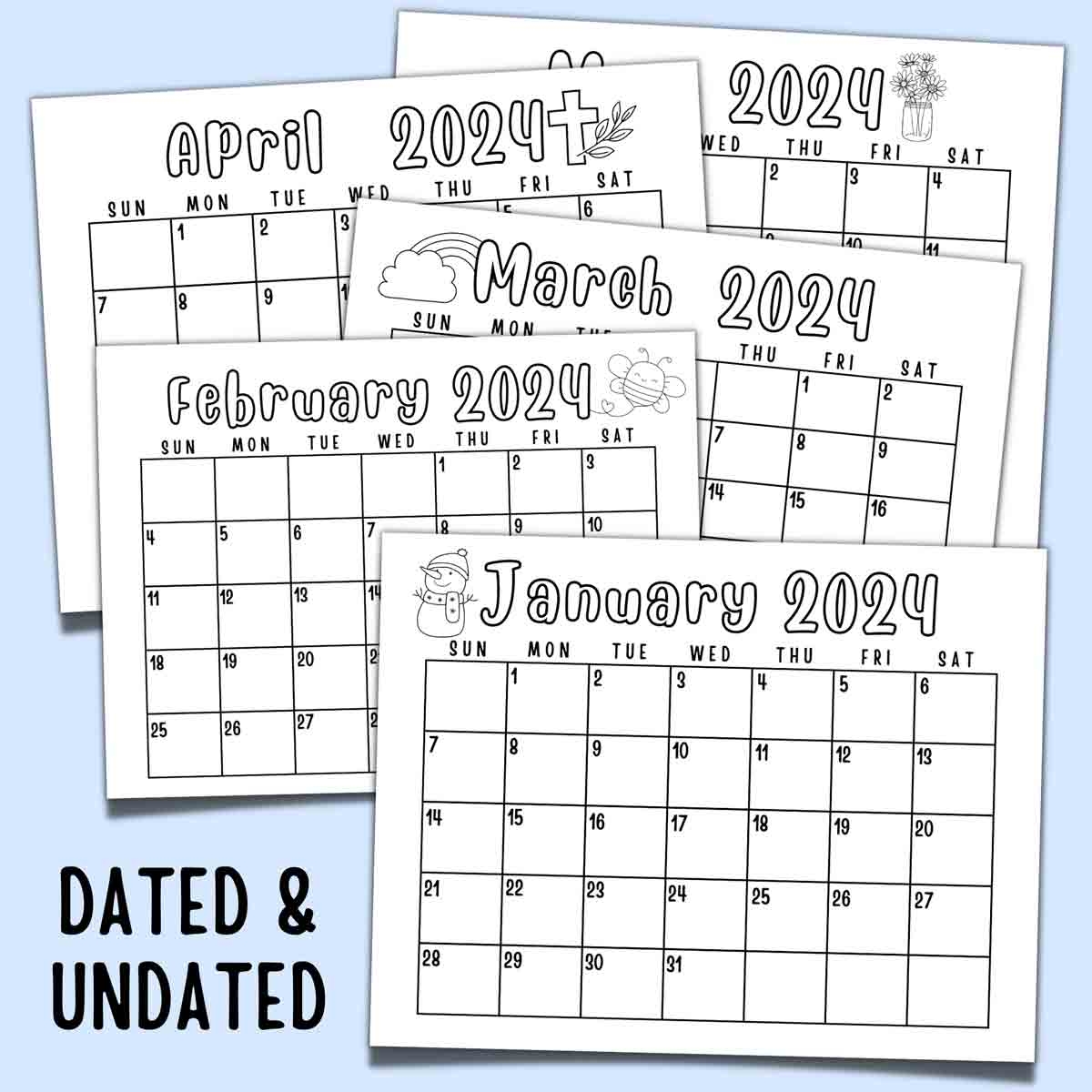 Free Printable Preschool Calendar Templates