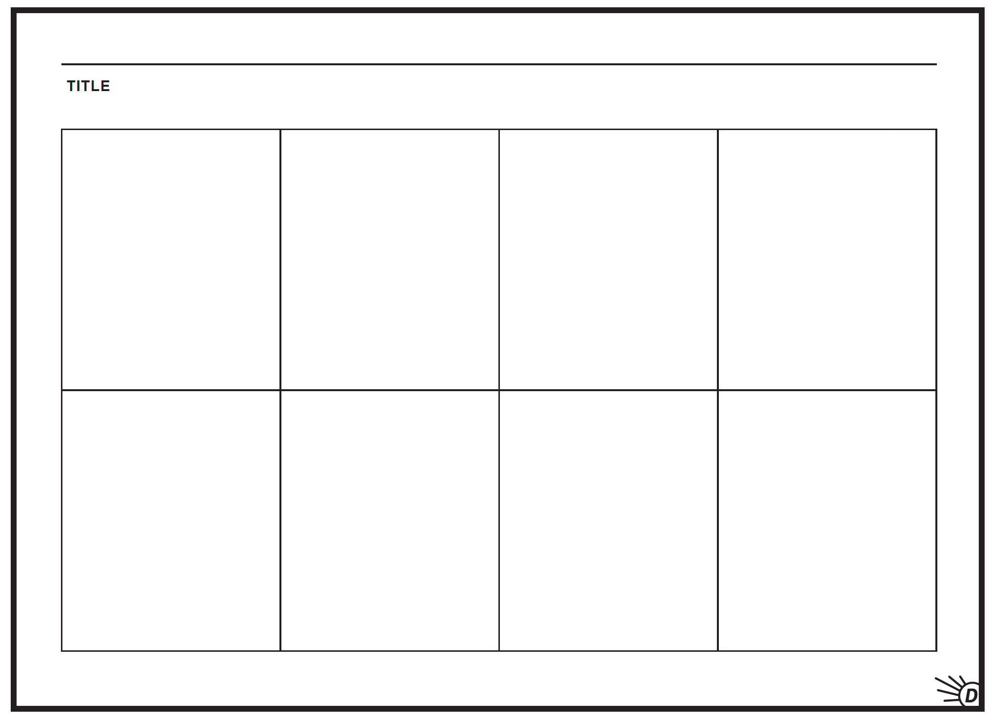 Comic Strip Templates Free Printable
