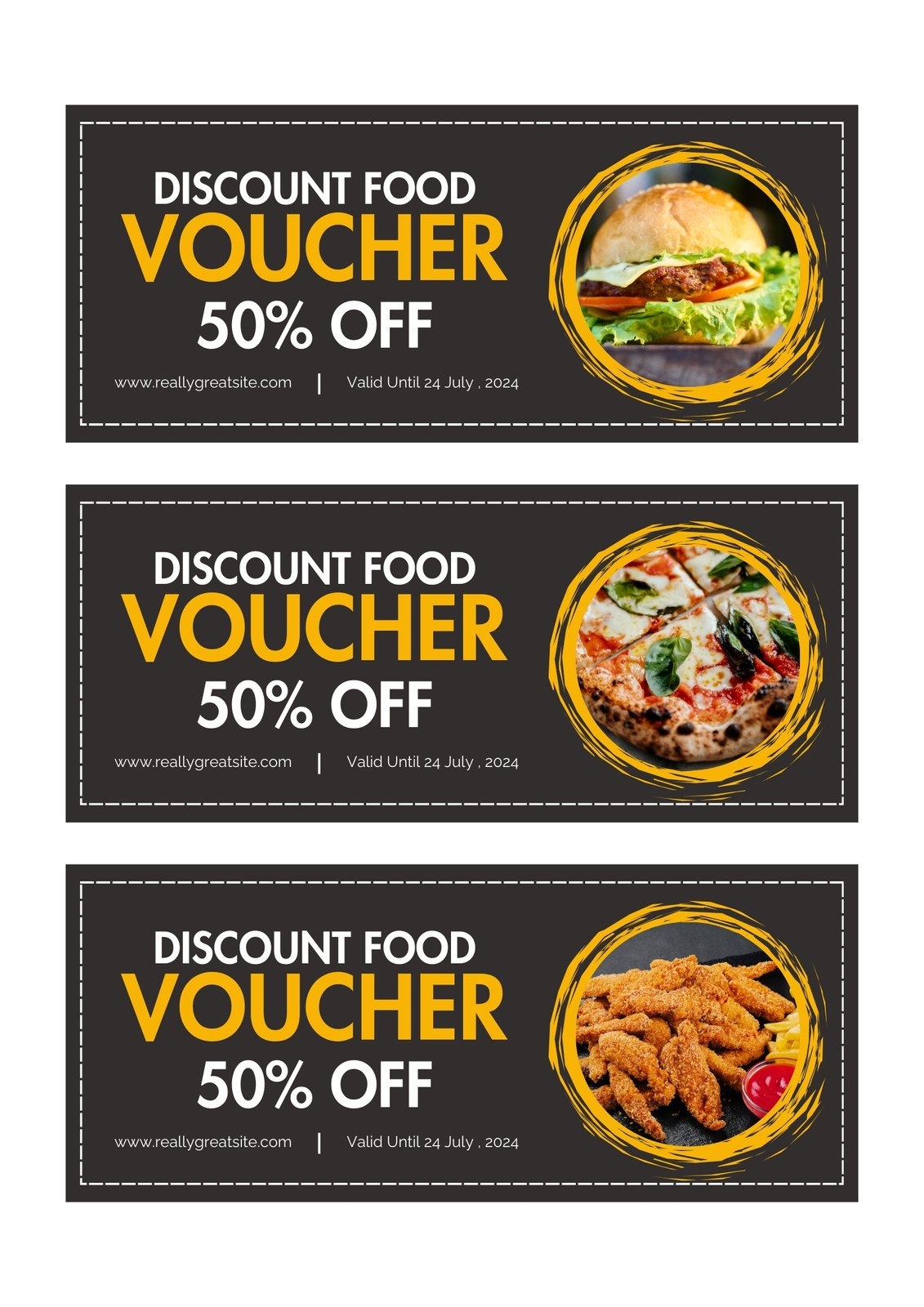 Free Printable Food Voucher Templates