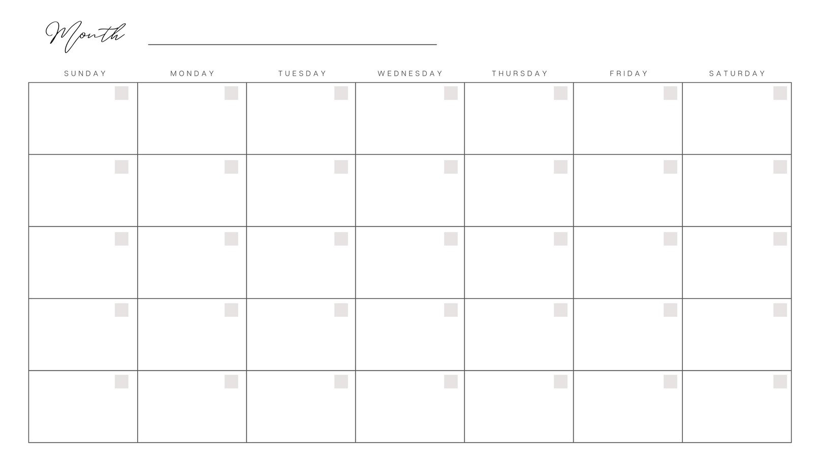 Downloadable Free Printable Blank Calendar Templates